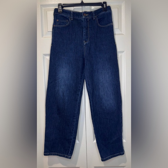 Pilcro Anthropologie Jeans Womens Blue Denim Wide Leg Baggy Loose EUC. Size 27 - Picture 1 of 13